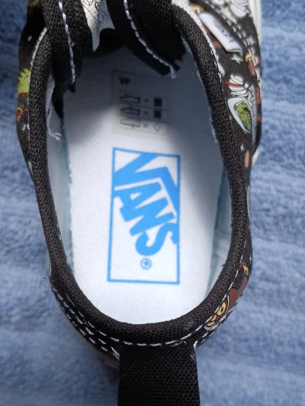 Vans in Black Space Themed Print Toddler Size 6